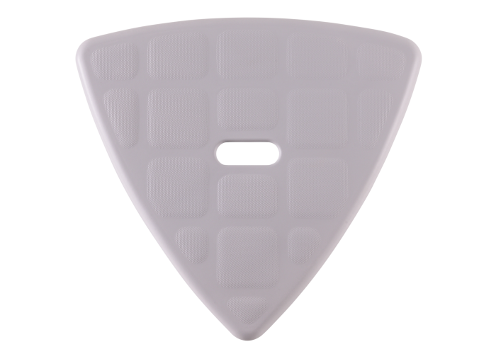 trojúhelníkový - světle šedý